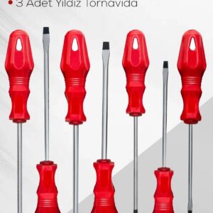 7'li Tornavida Seti (4 Adet Düz Tornavida 3 Adet Yıldız Tornavida)