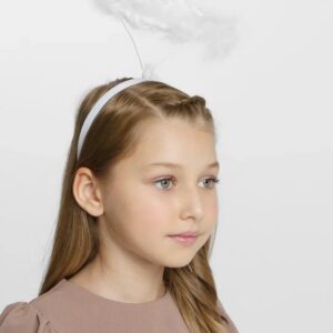 Beyaz Otrişli Tüylü Esnek Yapı Melek Haresi Melek Tacı