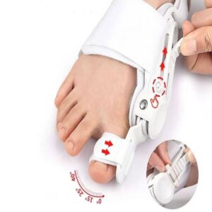ANKAVERSE® Ayarlanabilir Ayak Baş Parmak Kemik Düzeltici – Halluks Valgus (Bunyon) Aparatı, Gece Gündüz Kullanıma Uygun Ayak Düzeltme Ateli