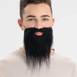 Siyah Renk Takma Sakal Bıyık Takımı