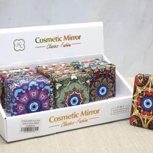 Taşlı El Aynası Dikdörtgen Kalın