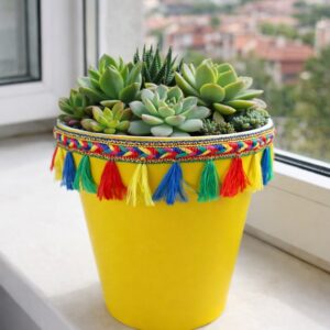 NF DEKORATİF SAKSI 1.7 LİTRE SARI