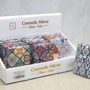 Taşlı El Aynası Dikdörtgen Kalın